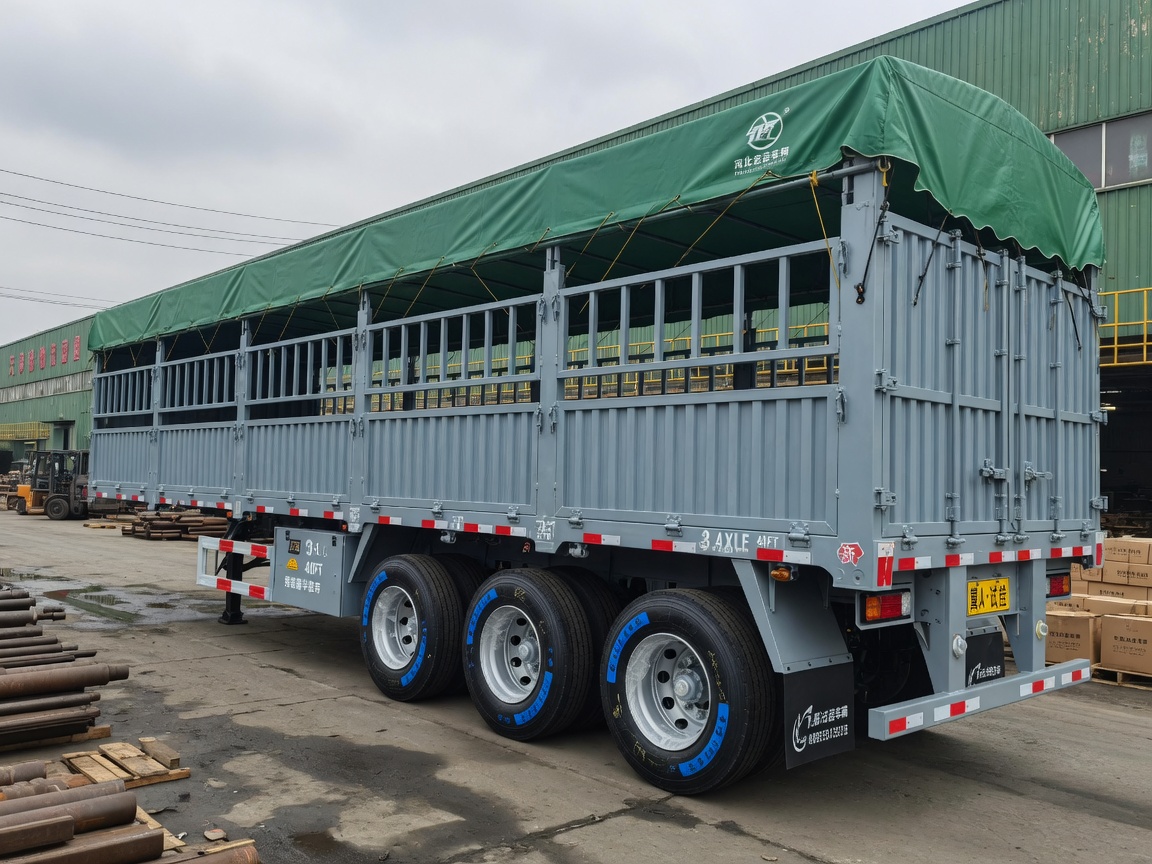 3-Axle Fence Cargo Semi-Trailer