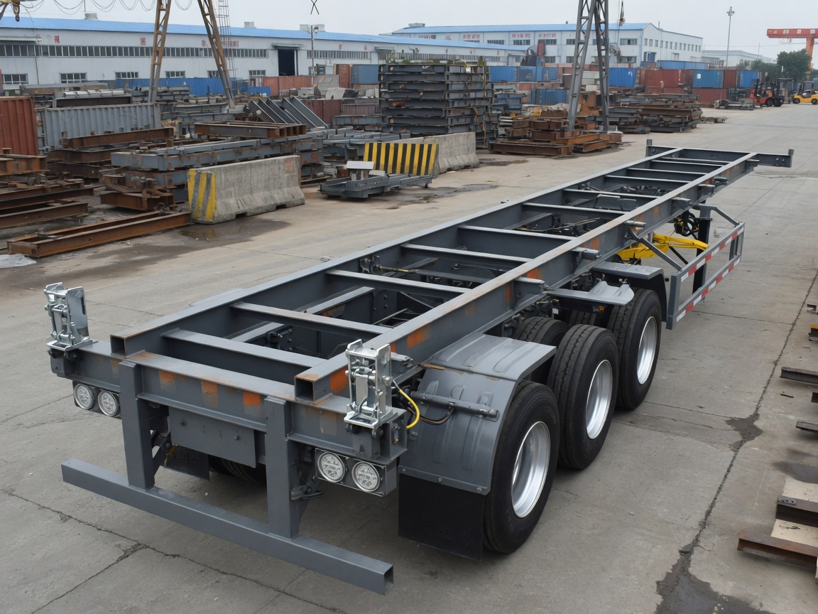 3-Axle 40ft Skeleton Chassis